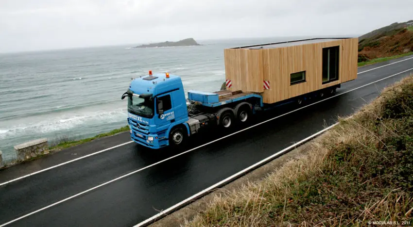 Transporte de casa modular