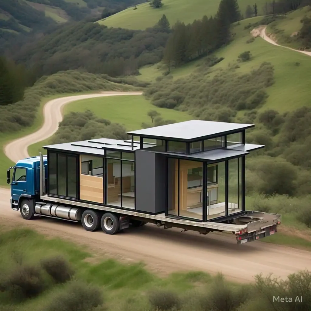 Casa modular transportada