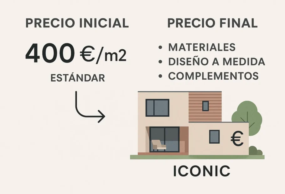 precio inicial vs precio final en casas modulares